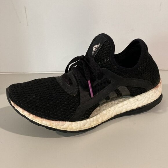 Adidas Pureboost Running Shoe Black Size 6 - Picture 2 of 12